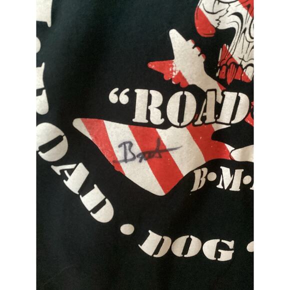 Signed Bret Michael's Road Dog Graphic Tee  Cut Sleeve/Neck No Tag - Picture 2 of 4